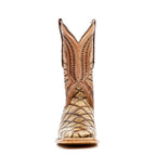 Pirarucu Orix Boots - Embossed Leather - Square Toe (E687) - Gomez Western Wear
