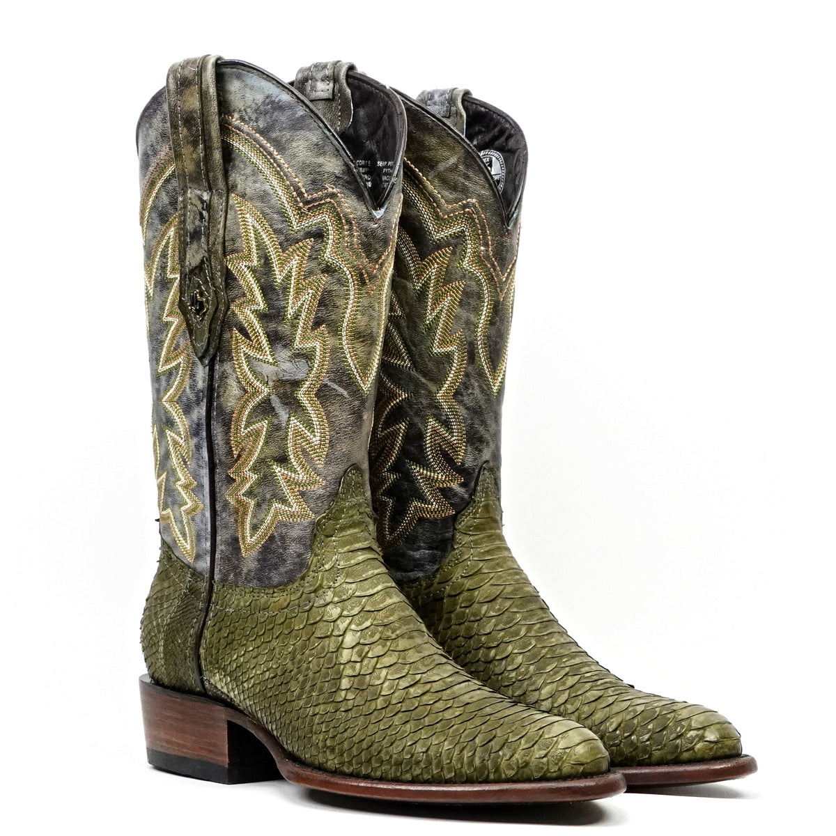 PN240 Python Verde Agave H-Tacoma - Gomez Western Wear