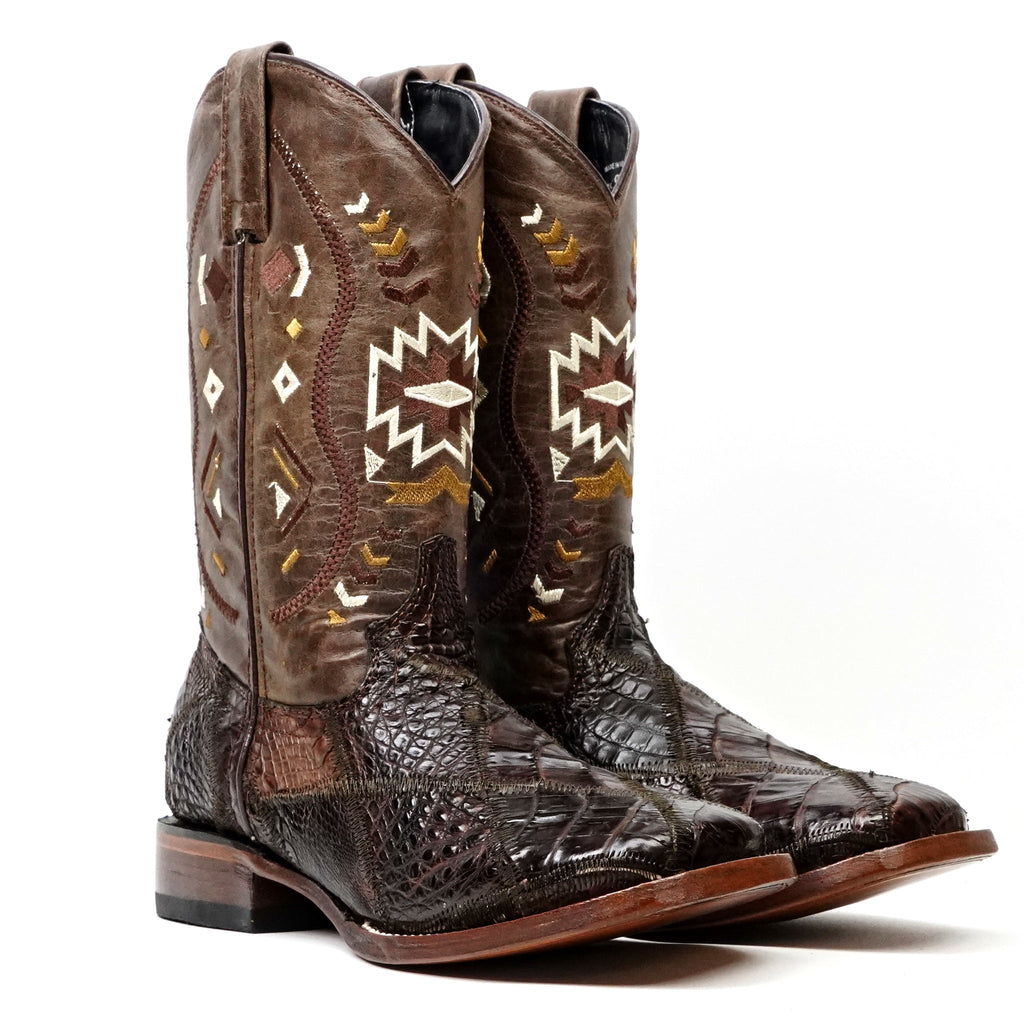 R003 Joven Alligator Cafe Rombos - Gomez Western Wear