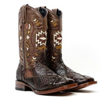 R003 Joven Alligator Cafe Rombos - Gomez Western Wear