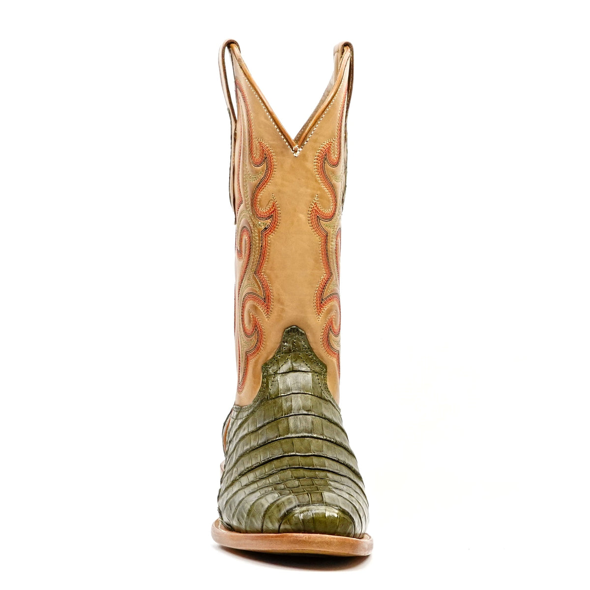 Ranger Caiman Belly Boots - Agave - Roper Toe - Gomez Western Wear