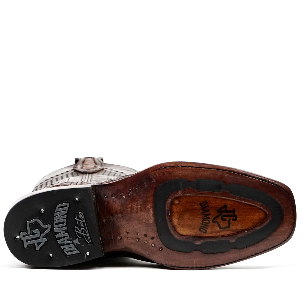 Ranger Caiman Hornback Boots - Tobacco - Cutter Toe - Gomez Western Wear