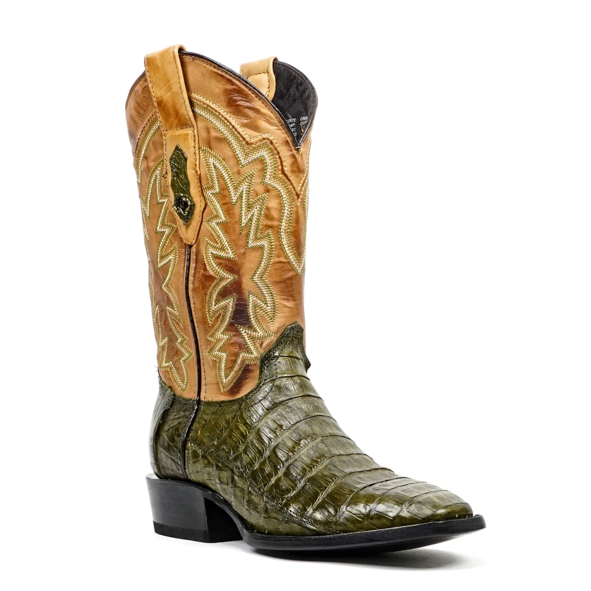 Rhodes Caiman Belly Boots - Agave - Cutter Toe - Gomez Western Wear