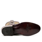 Rhodes Caiman Hornback Boots - Brown - Roper Toe - Gomez Western Wear