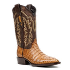 Rhodes Caiman Tail Boots - Honey - Cutter Toe - Gomez Western Wear