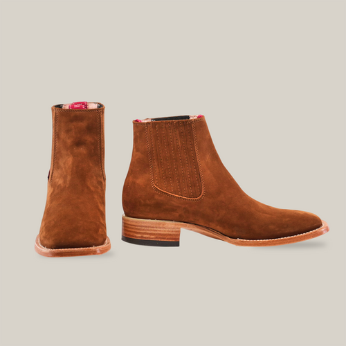 Prime Suede Caramel Square Toe