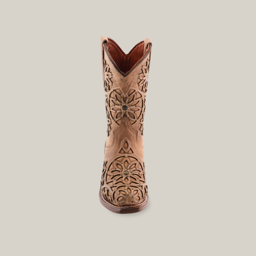 Vitralli Studs Fawn Snip Toe - Kids Boots