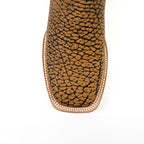 Tan Bullhide Boots - Square Toe (E960) - Gomez Western Wear