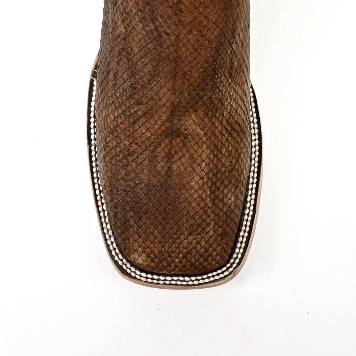 Tanner Python Boots - Tamarind - Square Toe (PN30) - Gomez Western Wear
