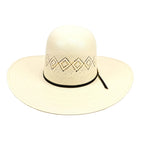 TC Hats - 100x Straw Open Crown Hat - Two Diamonds - Gomez Western Wear