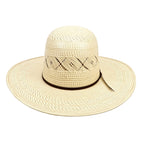 TC Hats - 100X Straw Open Crown Hat - Two-Tone X-Flower - Gomez Western Wear