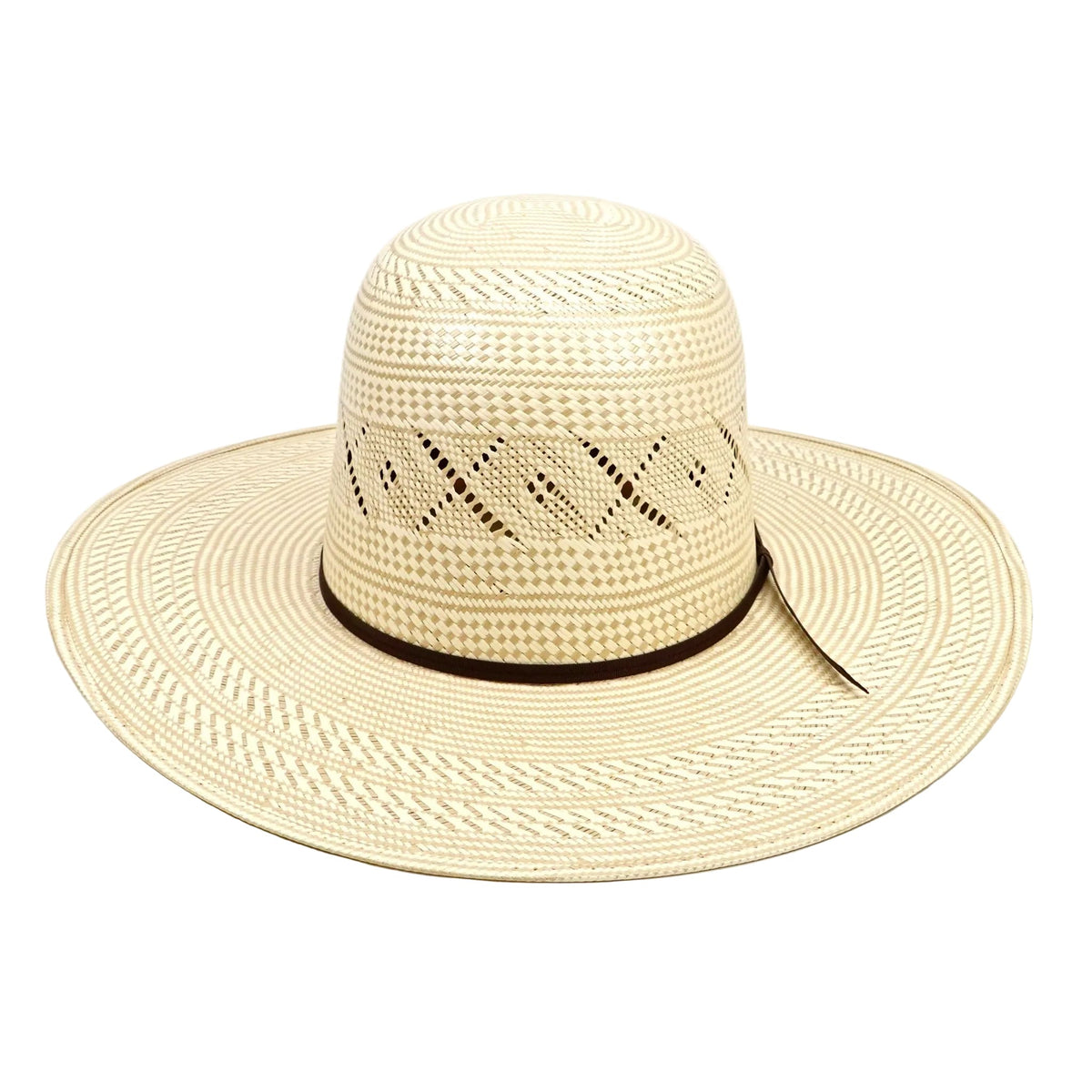 TC Hats - 100X Straw Open Crown Hat - Two-Tone X-Flower - Gomez Western Wear