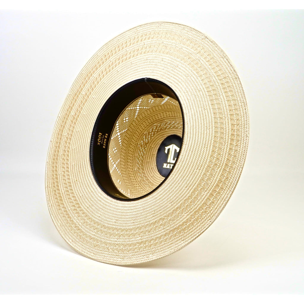 TC Hats - 100X Straw Open Crown Hat - Two-Tone X-Flower - Gomez Western Wear