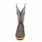 Texas Country Mens Diamond Collection Braxton Python Boots - Oxford Gray - Square Toe