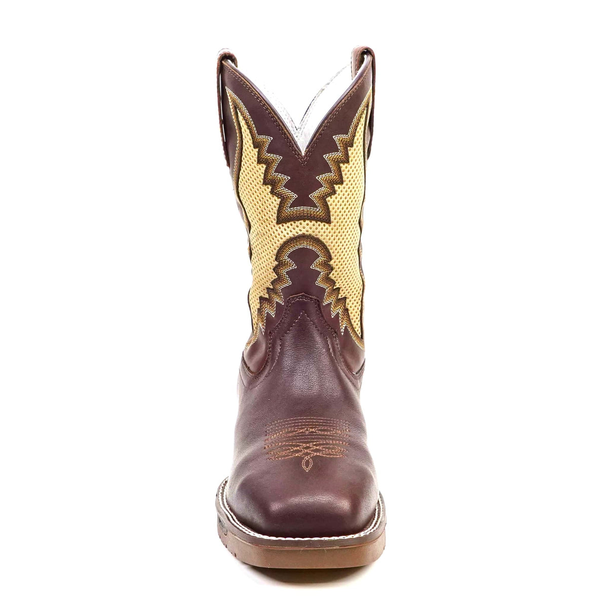 Texas Country - Thunder Chestnut Work Boots - Composite Toe (TC006) - Gomez Western Wear