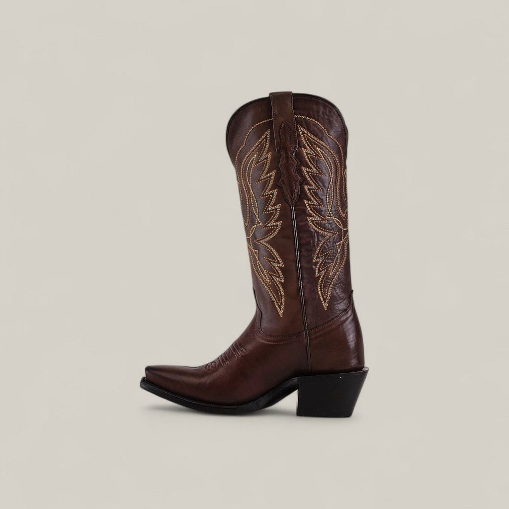 TS 013 Alexia Clayton Calf Choco H-Retro - Gomez Western Wear