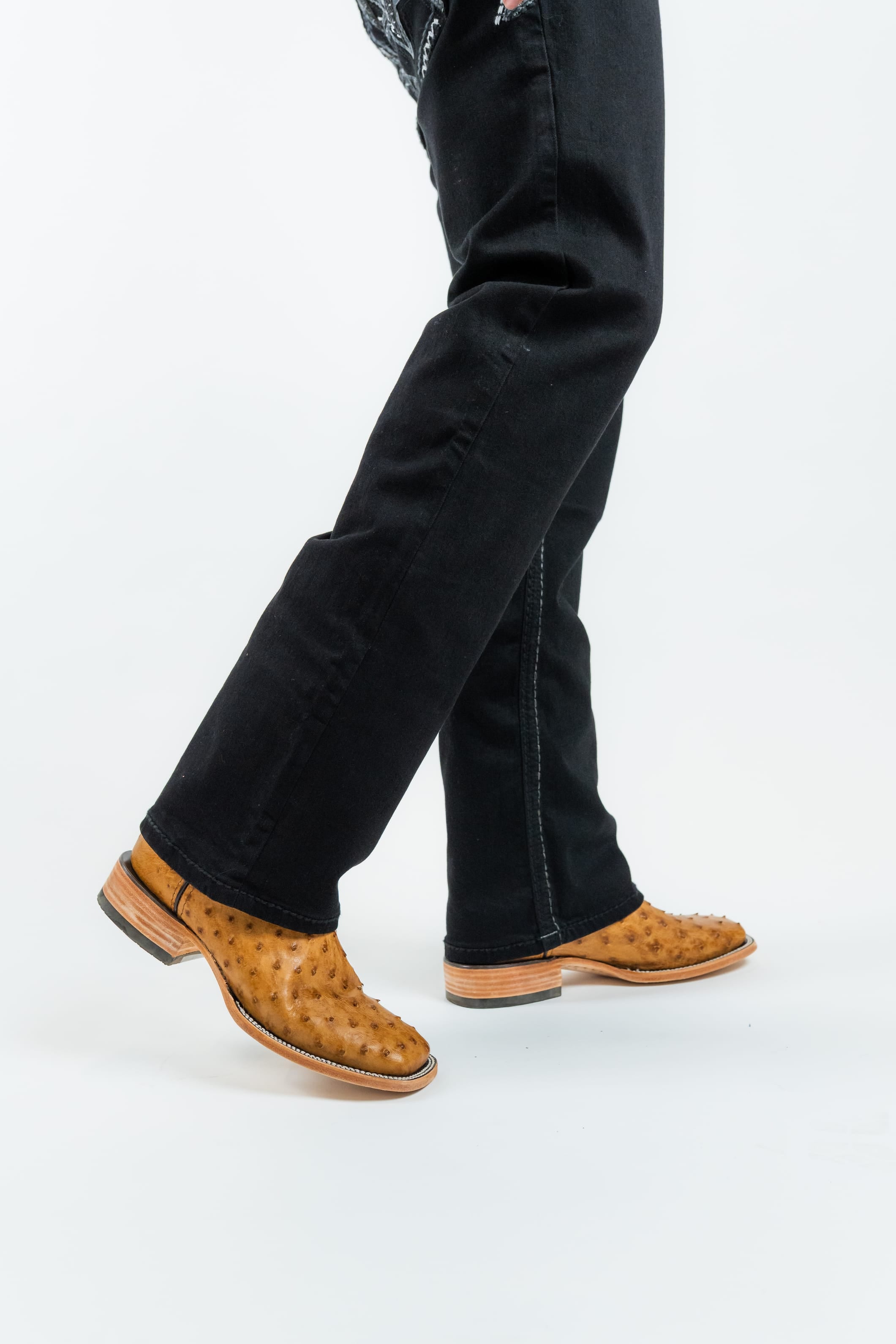 Western Blue Pantalones Western Blue - Men's Straight Leg Dark Denim Jeans (WJ2381)