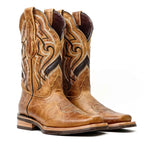 Wild Mustard Leather Boots - Sip-Resistant Sole - Rodeo Toe (E470) - Gomez Western Wear