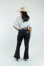 Women's High-Rise Flare Dark Denim Jeans (W2372-PB) - Gomez Western Wear